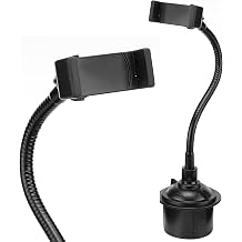10" Neck Universal Cup Holder Car Mount, Cup Holder Phone Mount, Phone Cup Holder for Car, Cell Phone Cup Holder, 360 Rotation Cup Holder Phone Mount for Car, Fits 2.5"-3.75" Cupholders