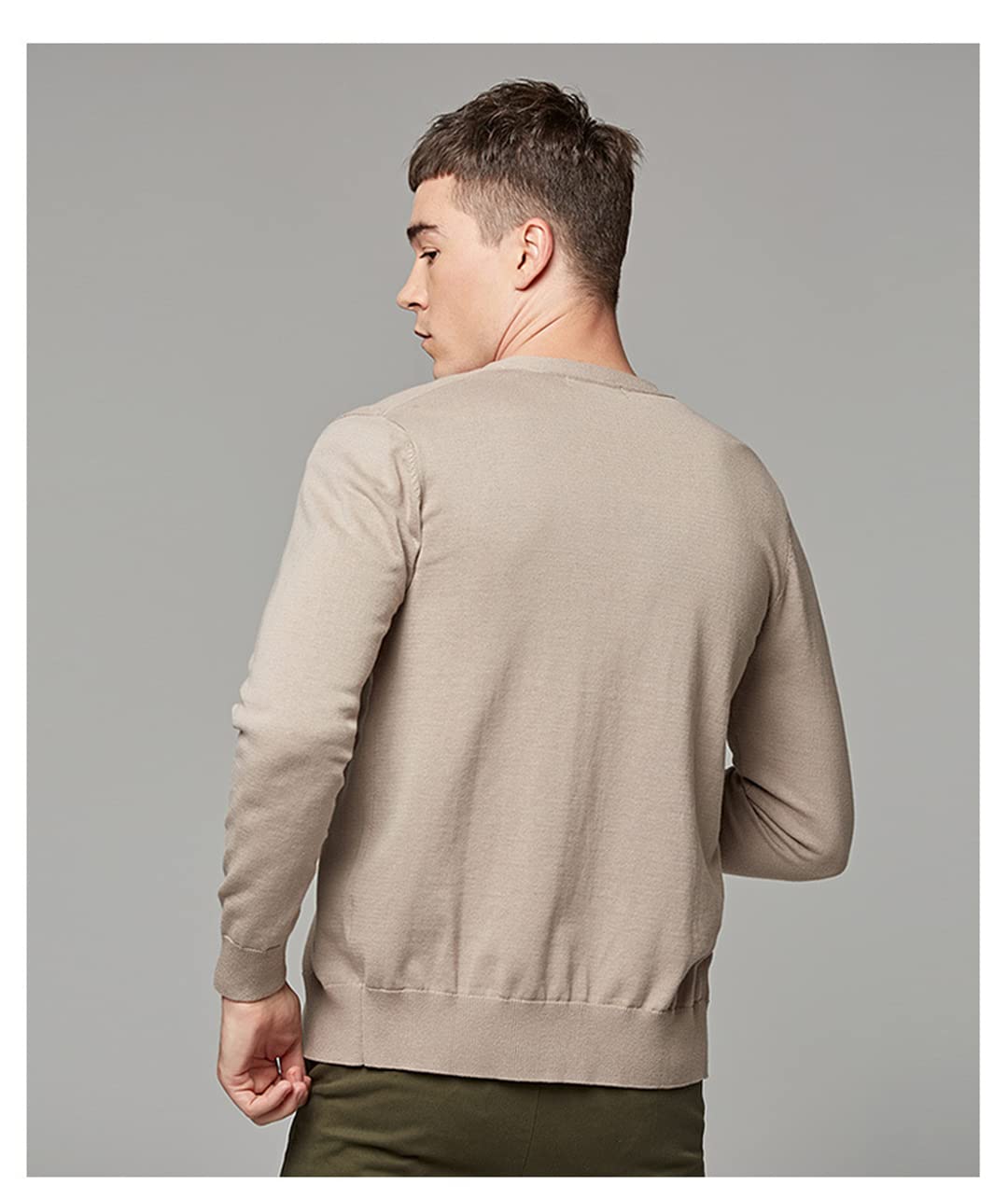 Zadaos Hombre Color Sólido Suéter De Punto Otoño Invierno Algodón Cárdigan Casual Botones Cárdigans