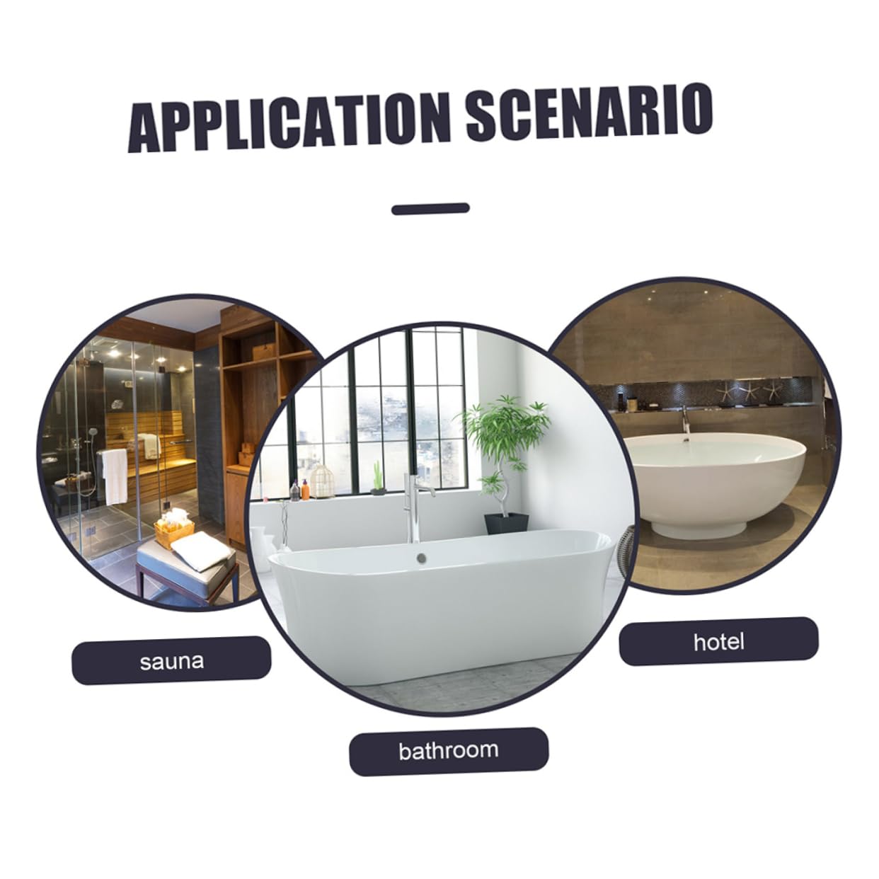Tappetino Antiscivolo per Bagno in Tpe Bianco 4 Pezzi Quadrato