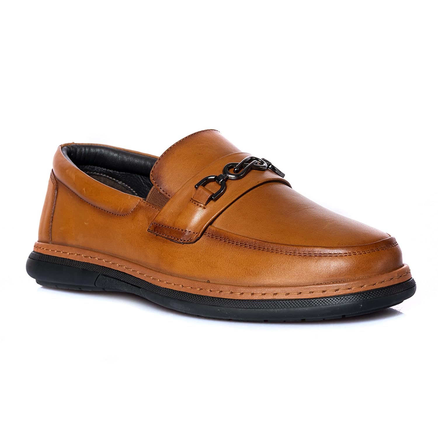 khadim's British Walkers Leather Horsebit Loafers for Men-picture-14