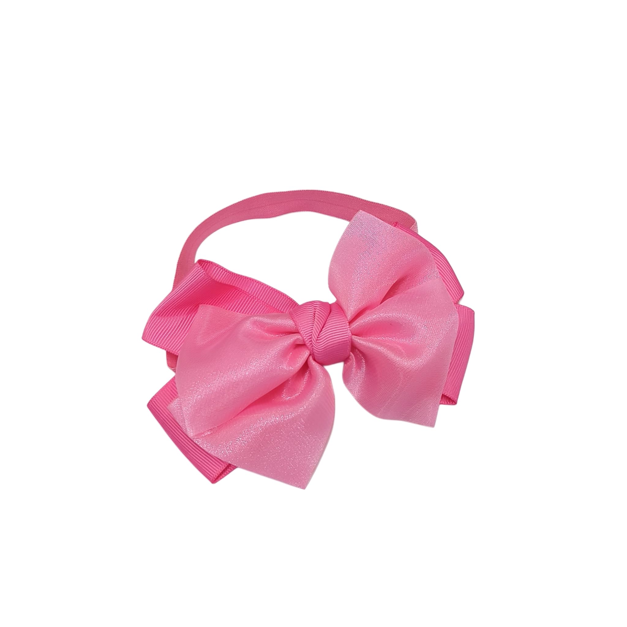 Fairytale Big Bow Headband Hair band Satin Large Bow Hair Accessories For Girls, Kids. (Dark Pink, Standard)-image-5