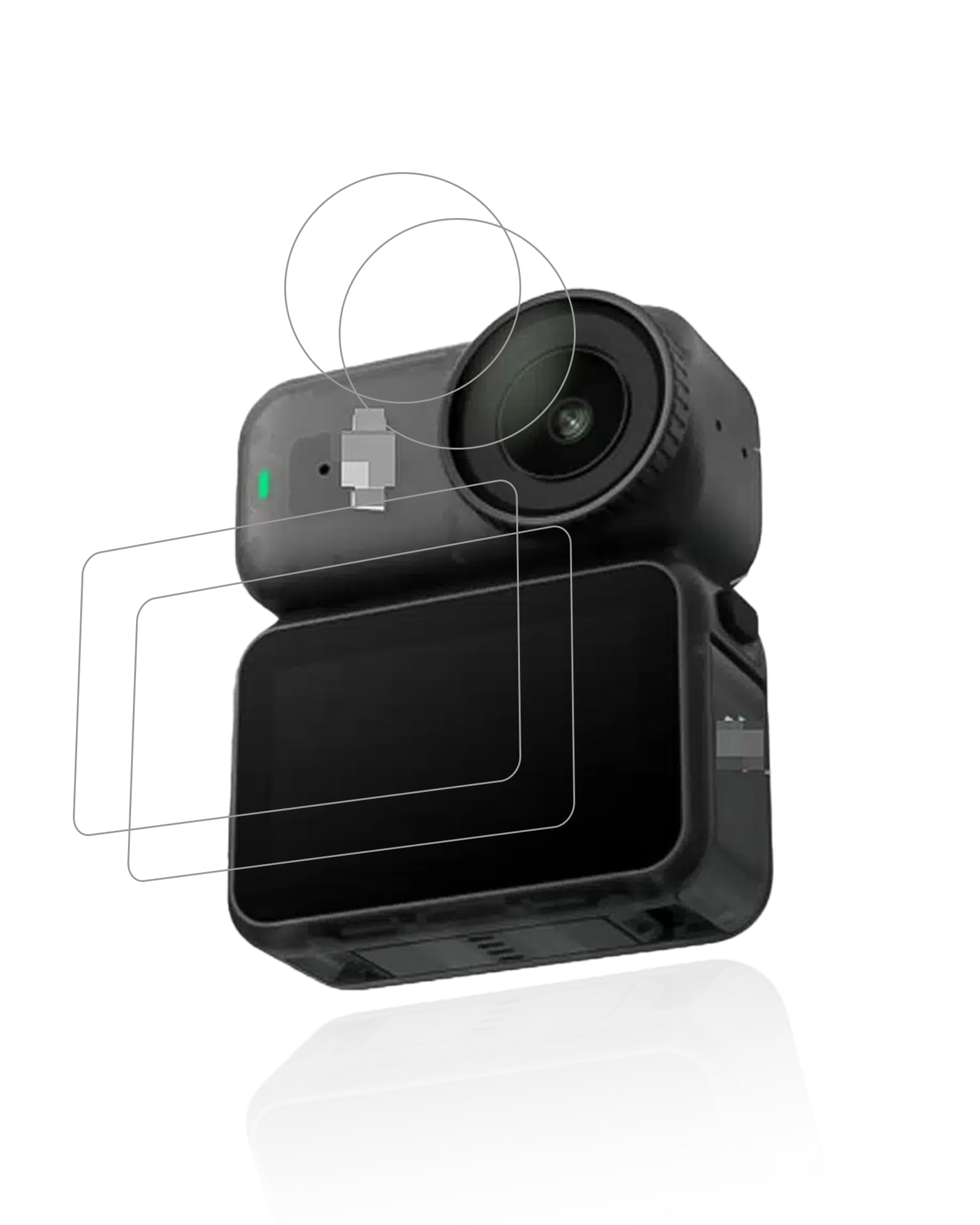 Folia ochronna do DJI Osmo Nano, szkło hartowane yystao 9H, folia ochronna na obiektyw TPU i folia ochronna na ekran ze szkła hartowanego – trwała, odporna na zarysowania, bez odcisków palców