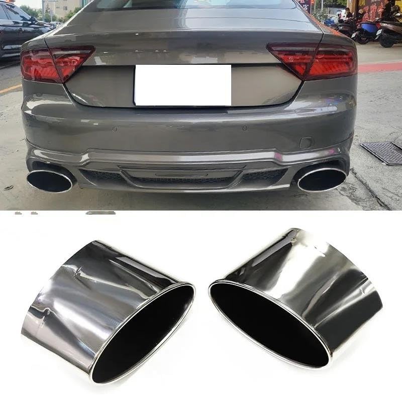 Amazon | マフラーカッター ビッグオーバル排気先端RS5 RS6 RS7 C8 A6