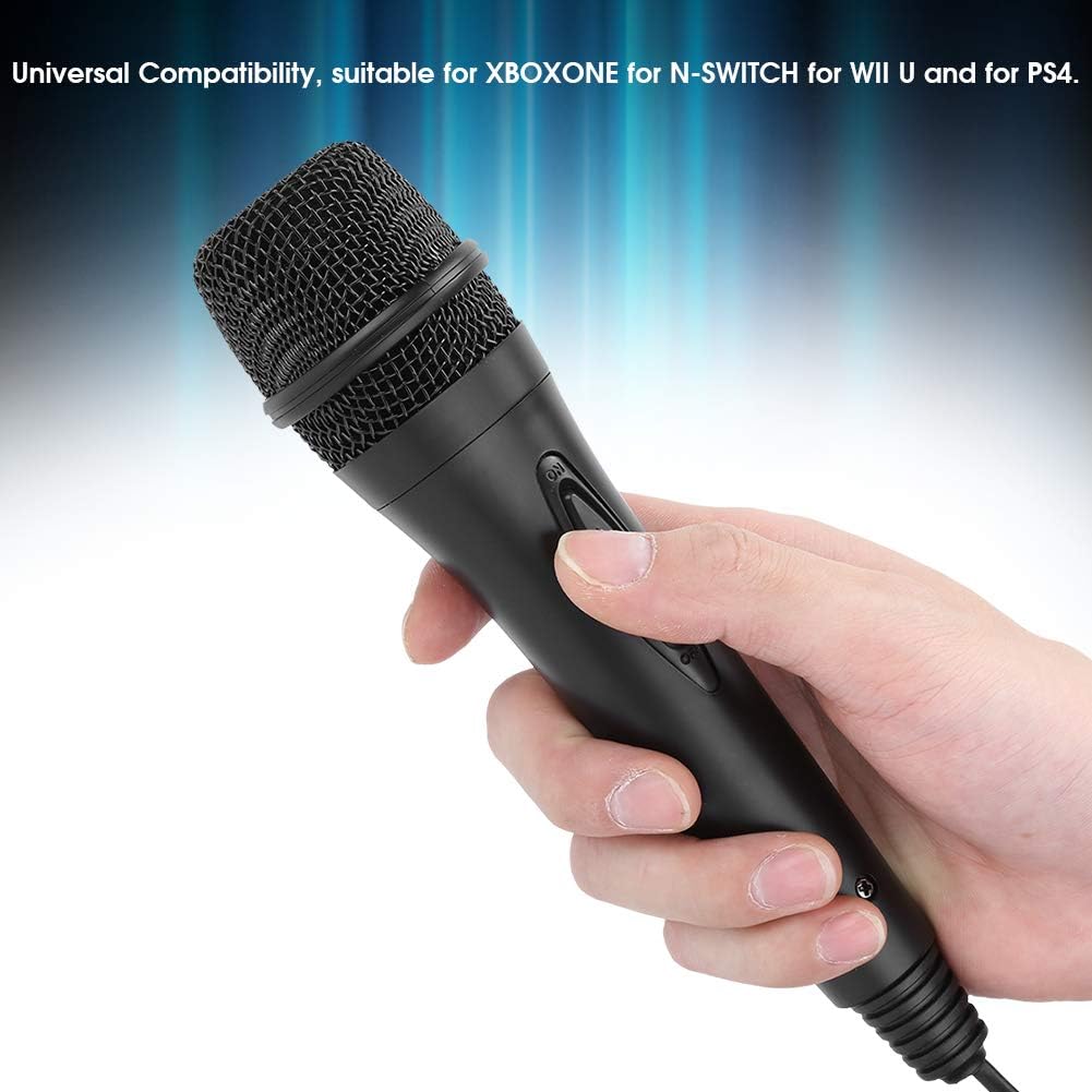 YYOYY USB Wired Microphone, for Switch//WII/XBOXONE/XBOX360, for Game Music, Rock Bands, Guitar , Portable Microphone, Cable, Plug and Play