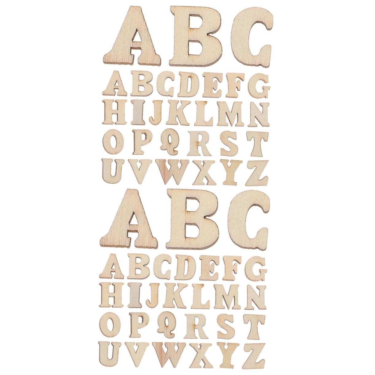 SEWACC Wooden Alphabet Letters Craft Decor Wood Pieces for Home Decorations and Parties