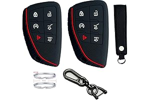 KAWIHEN Silicone Rubber Key Fob Cover Compatible with New Chevrolet Tahoe