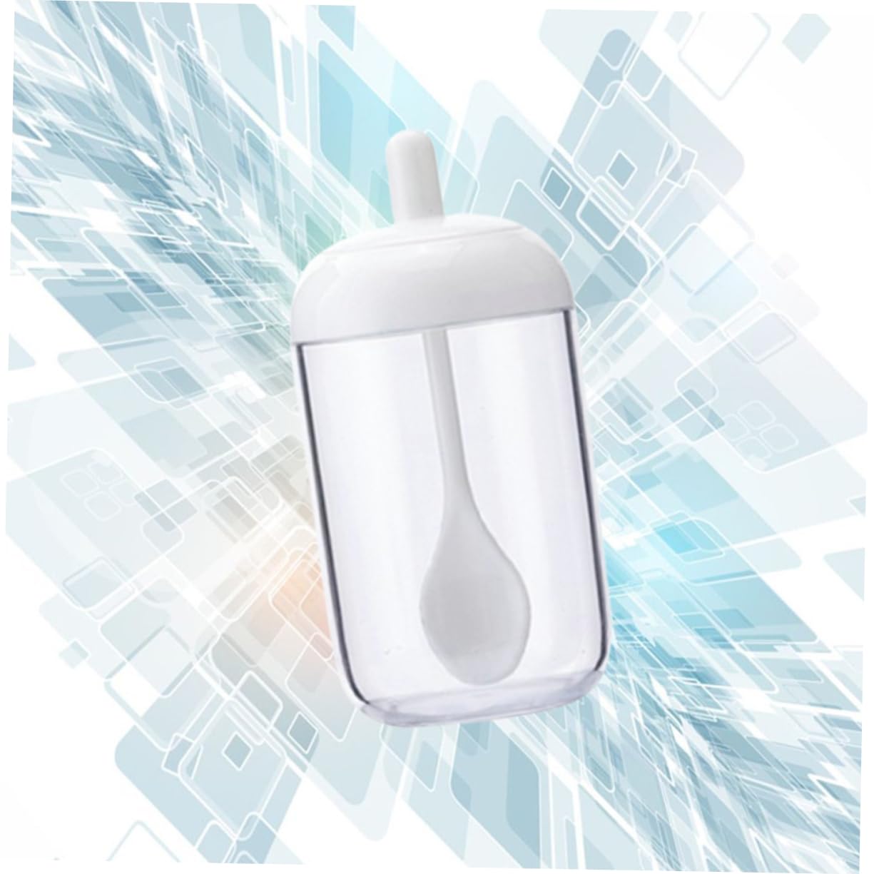 COLLBATH Tea Jars Sauce Container Sauce Jar Sealed Seasoning Jars Clear Container Sugar Jars Food Storage Containers Condiment Canister Salt Jar Nut Container Snack Storage Spice Jars White