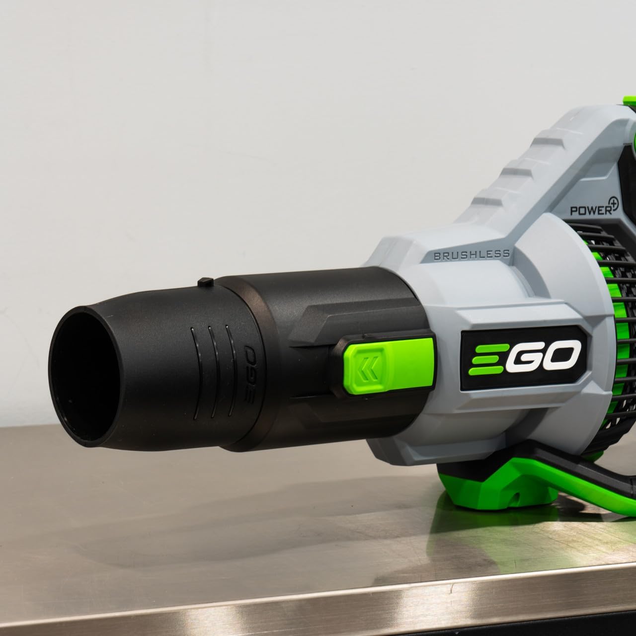 EGO Blower with battery installed and controls visible
