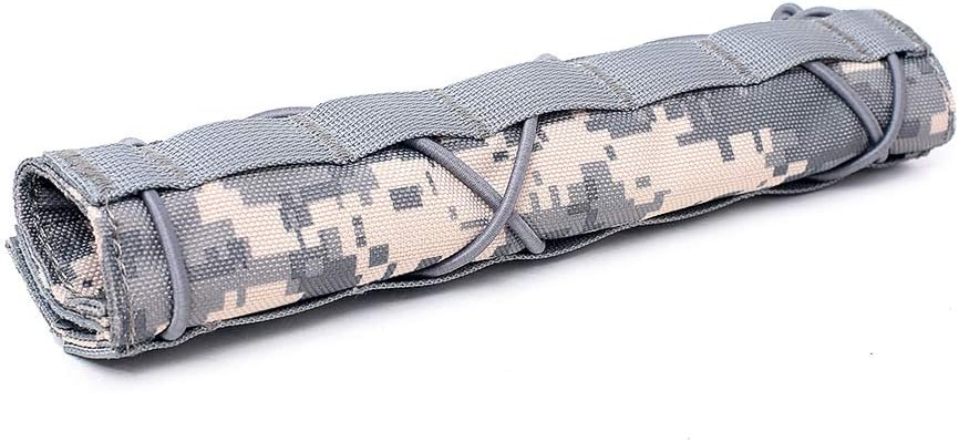 Binboll Tactical Suppressor Cover Airsoft Silencer Protector Snipe Military Camouflage Set Outdoor Shooting Hunting Camouflage Accessories CS Field Gear (ACU Camouflage) : Sports & Outdoors