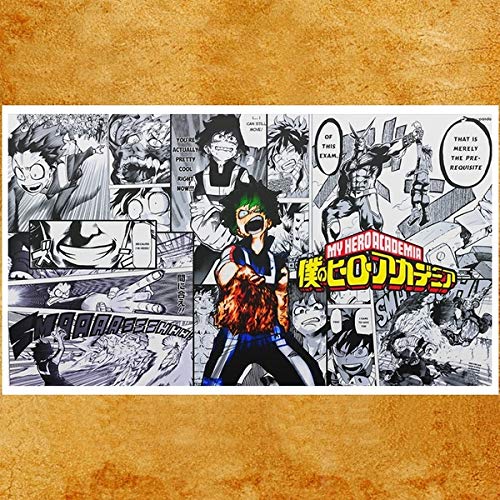 Comic My Hero Academia Anime Poster HD Canvas Art Wall Painting for Home Decor (12x18inch)