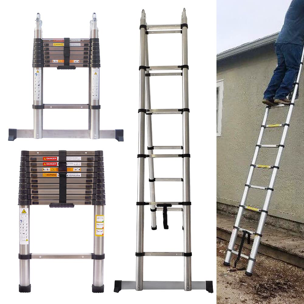 Buy 8.5ft Telescoping Ladder, Folding RV Ladder, Telescopic Extension