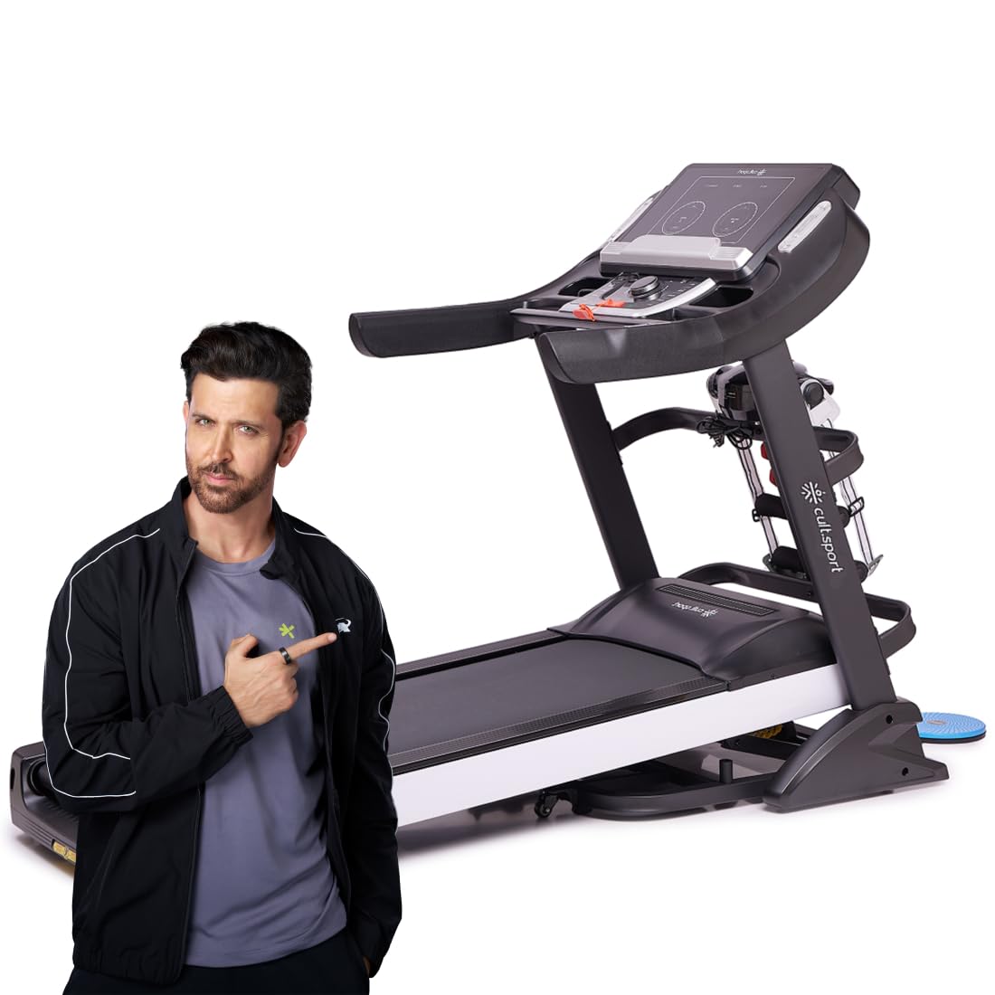Cult Davie 7HP Peak, Max Weight: 150 Kg, Auto Incline with Massager Motorized Treadmill for Home Gym Fitness & 1 Year Warranty
