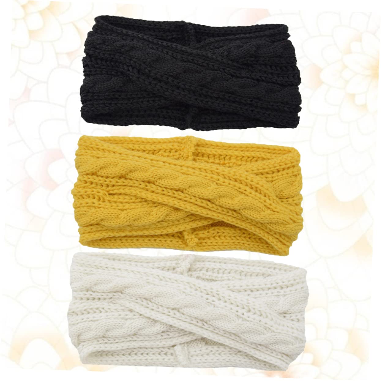 LALAFINA 9stücke Teiliges Gestrickte -haarbänder Für Damen Stirnbänder Und Gelb Für Winter-accessoires Vielseitig Für Kosmetik Sport Und Wellness