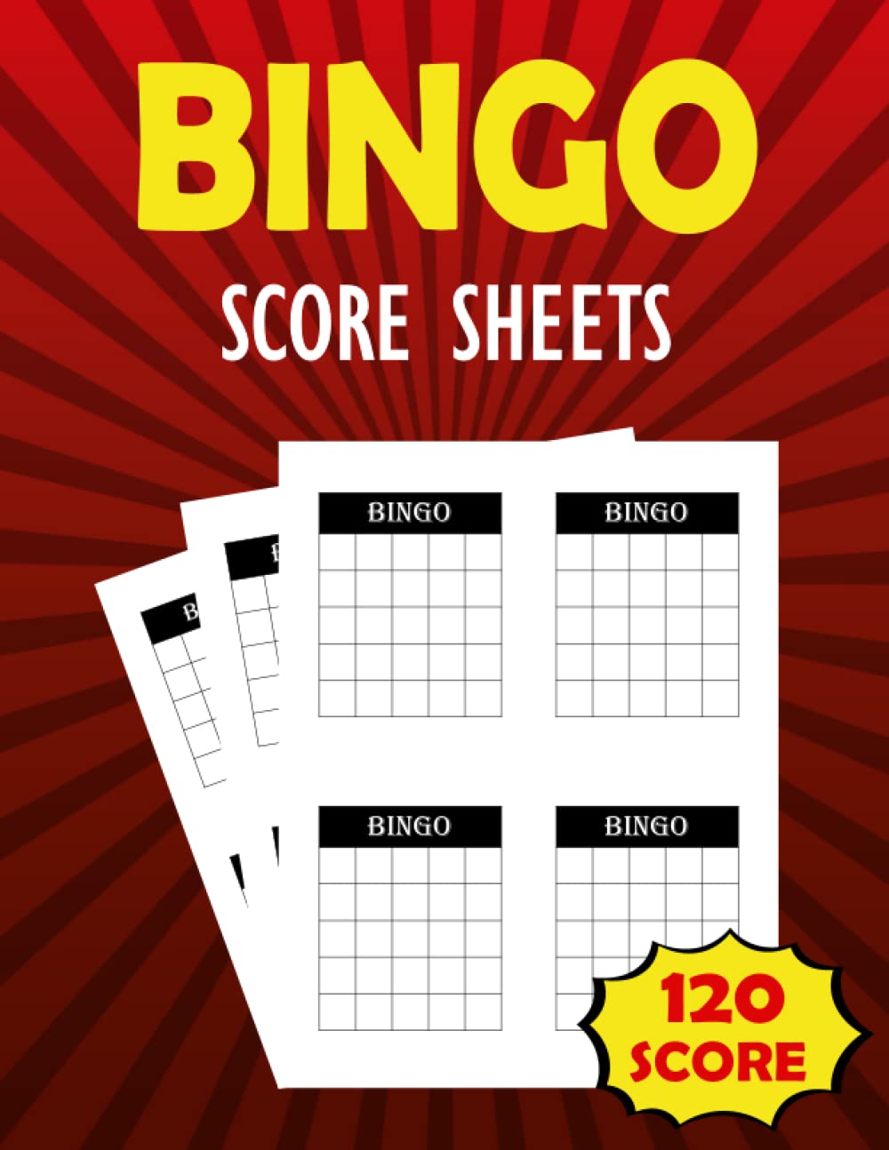 Buy Bingo Score Sheets Blank Bingo Cards, Bingo Paper Cards Sheets