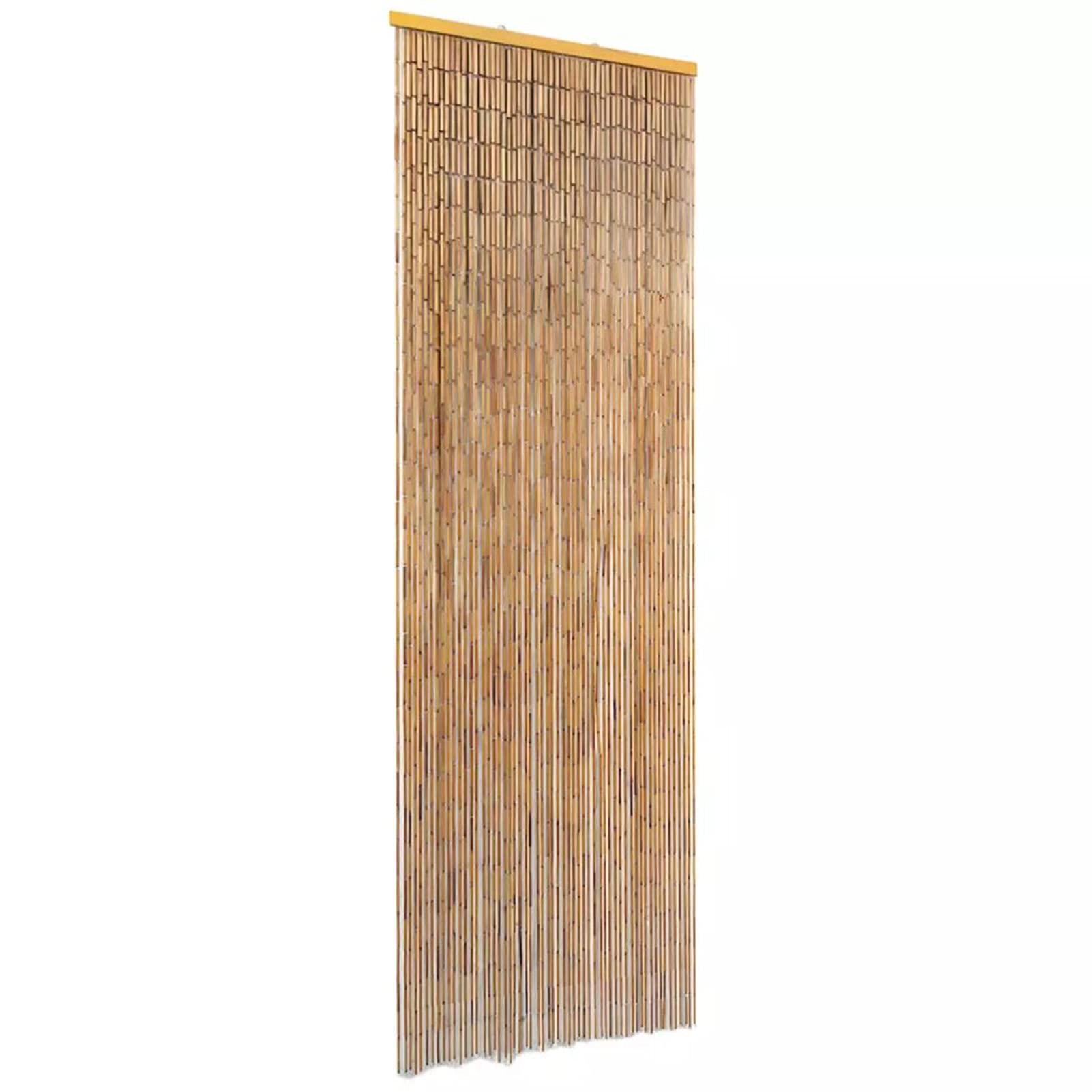 Kstyhome Rideau de Porte en Bambou Contre Insectes 56 x 185 cm