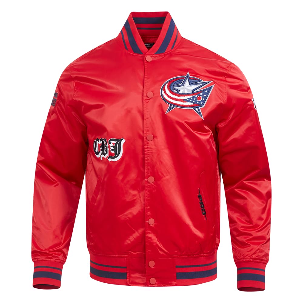 Pro Standard Mens NHL Old English Satin Jacket