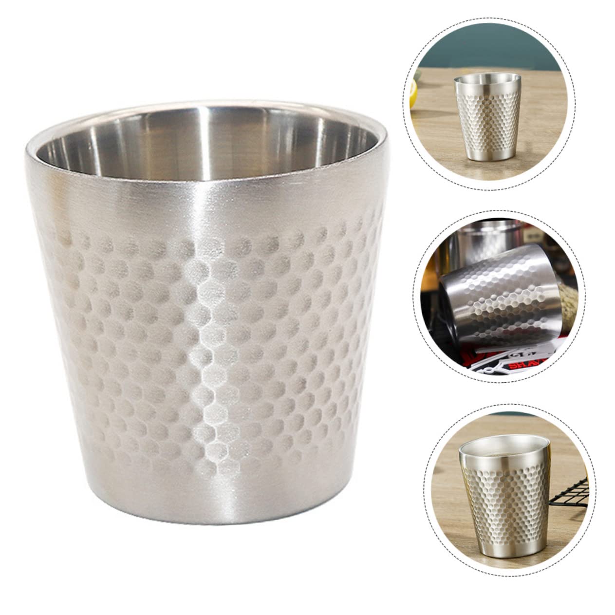 minkissy 3pezzi Ciotola Da Barba Acciaio Inossidabile Per Uomini Ciotola Per Sapone Barba Design Compatto e Portatile Per Uso Quotidiano e Viaggi Sicura