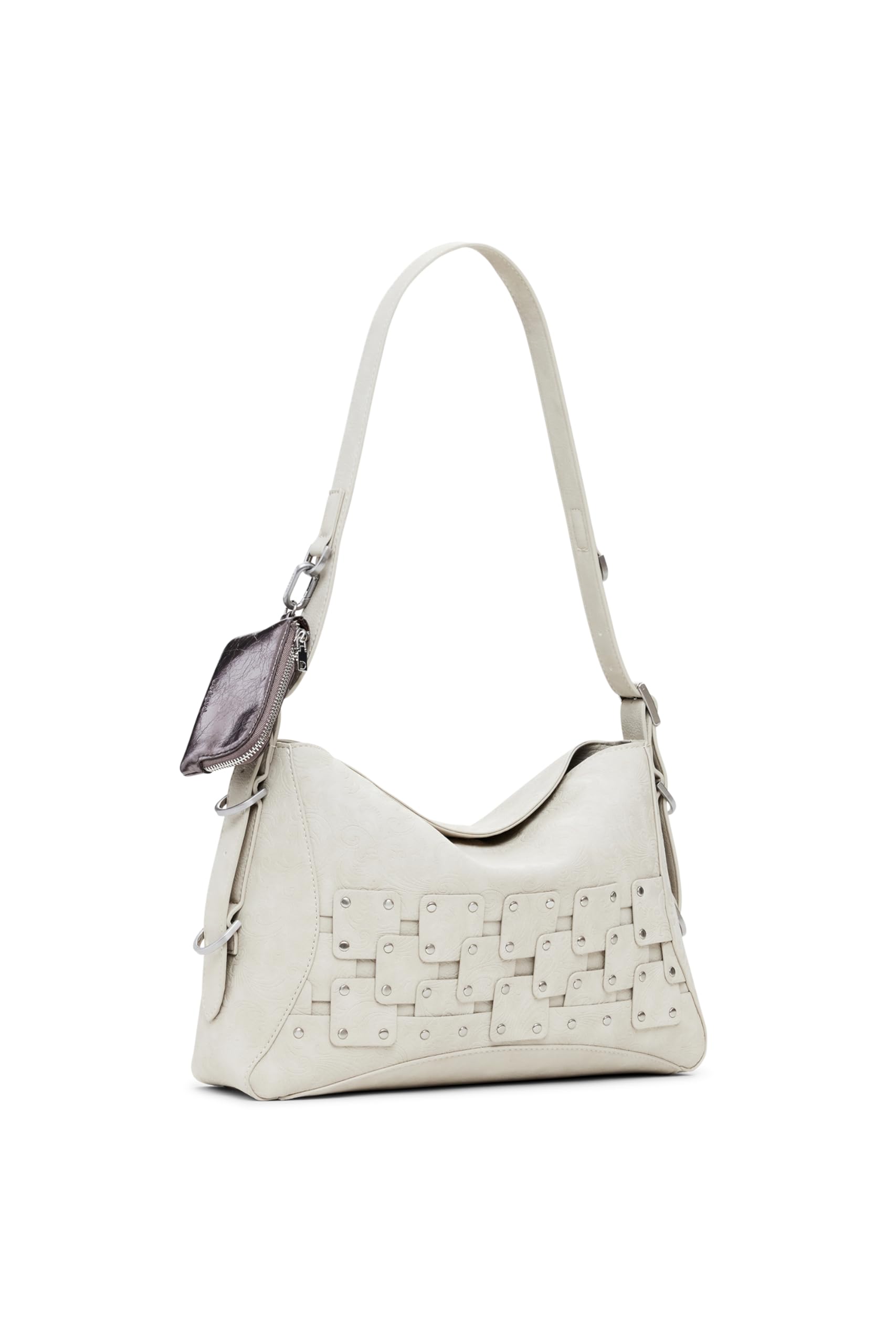 Desigual Women's Beige Handbag With Removable Handle