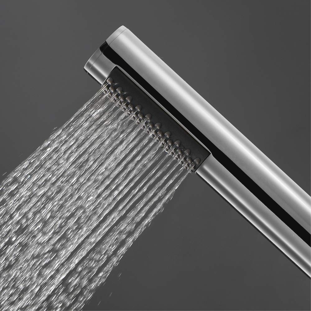Rociador de Bidé de Mano Pulverizador de Bidé Pulverizador Bidet con Manguera de Acero Inoxidable, Base y Válvula de Ángulo, Agua Fría, para Higiene Personal, Montado en La Pared,Cromo