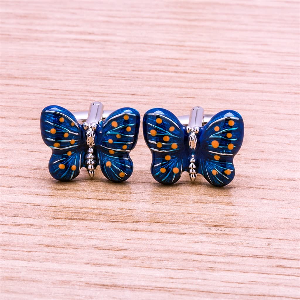 Gemelos De Hombre Mariposa Gemelos De Metal Botones Camisas De Invitados De Boda Accesorios De Brazalete (Color : A, Tamaño : 20 * 12mm) (A 20 * 12mm)