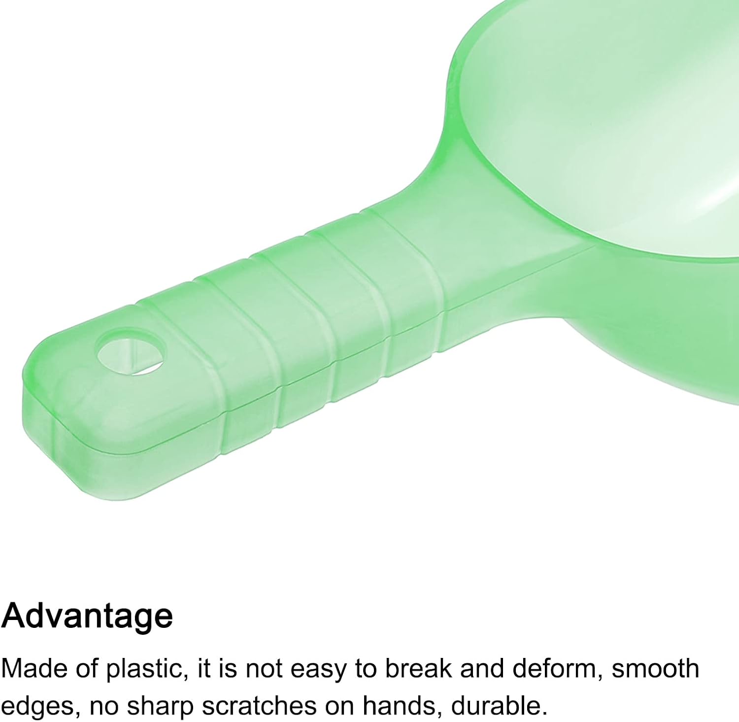 PATIKIL 12oz Ice Scoop, 1 Pack Plastic Ice Maker Shovel for Kitchen Bar Party, Green