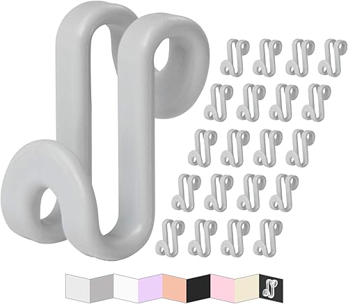 Frezon Ganchos de conector para colgar ropa, ganchos para trajes, clips extensores para colgar, accesorios para perchas, no aptos para perchas de