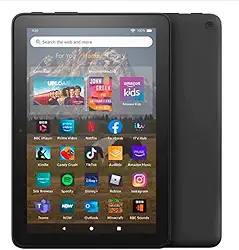 Tablet Amaz F!re HD 8 (12ª Geração) Tela 8" HD - 32GB de Memória, 2GB RAM, Wi-Fi - Bateria de até 13 Horas e Processador Hexa-Core - Modelo Original Leve e Rápido para Leitura, Vídeos e Apps