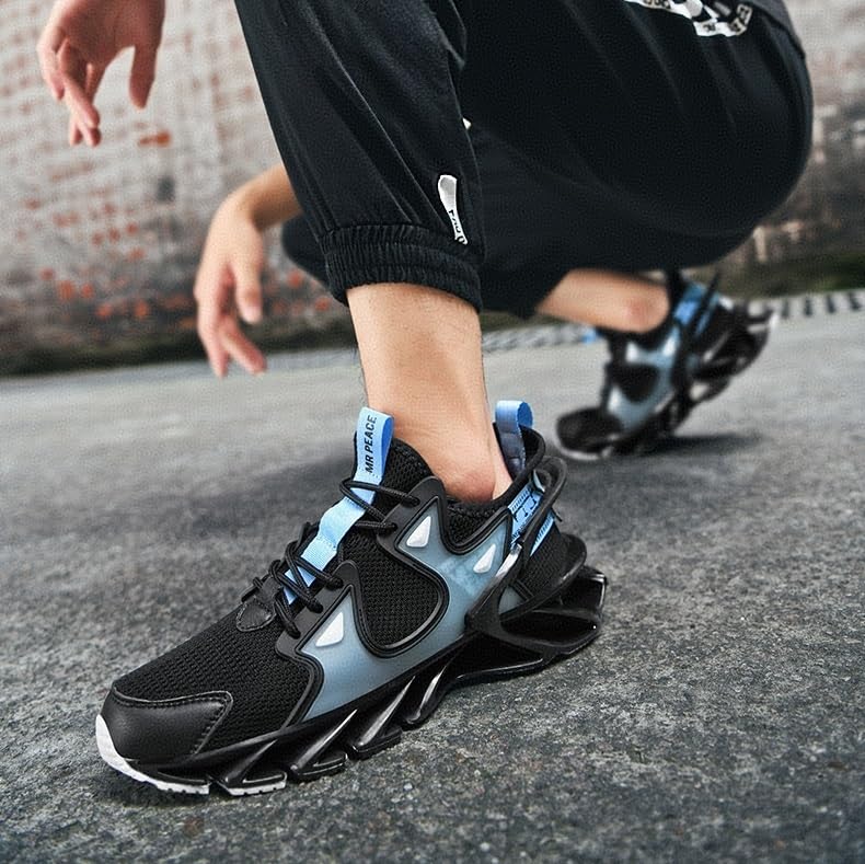 Genérico Zapatillas de Baloncesto Informales for Hombre, Transpirables, Ligeras, Antideslizantes y Resistentes al Desgaste, for Correr Aire Libre Zapatos para Caminar