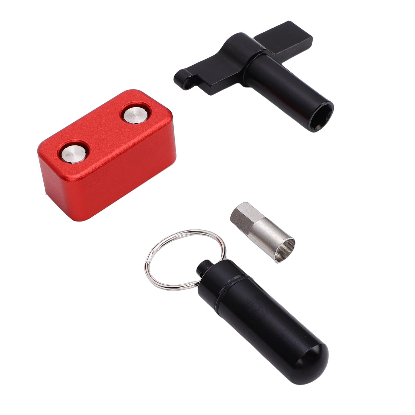 Vikye Blocco Antifurto Porta OBD Universale, Strumento di Blocco Porta Diagnostica in Lega di Alluminio con Protezione Antiurto, per Sicurezza Camion SUV Auto 12V