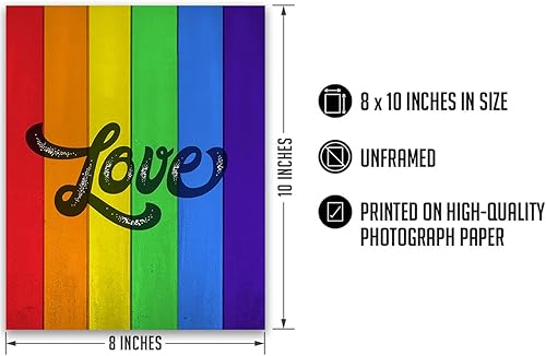 Miniatura 3 de LGBTQ Accessories - Arte de pared - Derechos LGBTQ - Póster de orgullo gay, impresión o lienzo - Regalos de orgullo LGBTQ - Regalos de lesbianas -