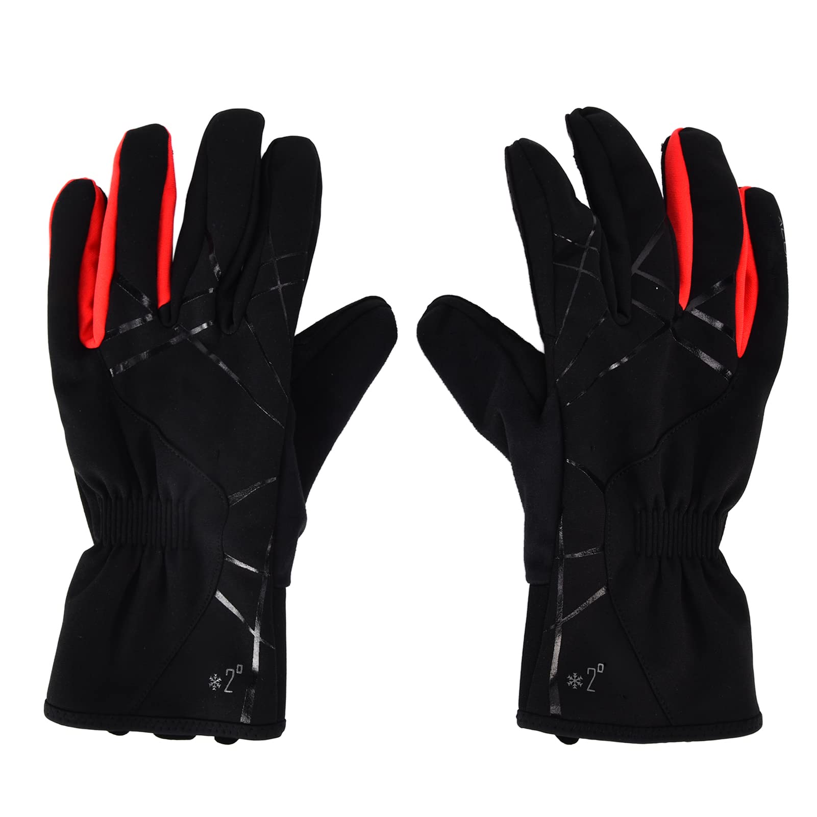 NIBEMINENTGIYO Winter Cycling MTB Bicycle Gloves Full Finger Windproof Waterproof Sport Gym GlovesL