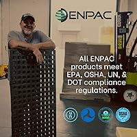 Vista 7 de ENPAC Kit de derrame de tambor de salvamento de 20 galones, universal, amarillo, compacto, ligero, pequeño pero poderoso