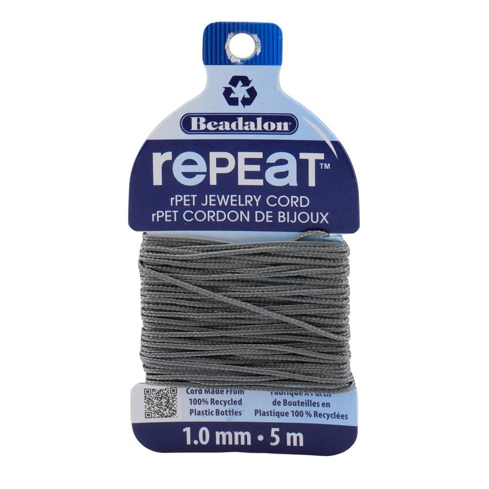 Beadalon Repeat Cordino Per Gioielli In Plastica Riciclata - 1 Mm, 5 Metri, Colore Blu Cielo - 2
