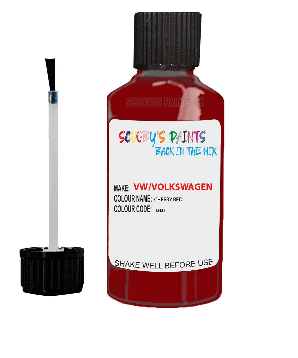 Gift Plaques Uk Red Scobby Paints Car Scratch Repair Touch Up Paint 20Ml Compatible With Vw Cherry Lh3t