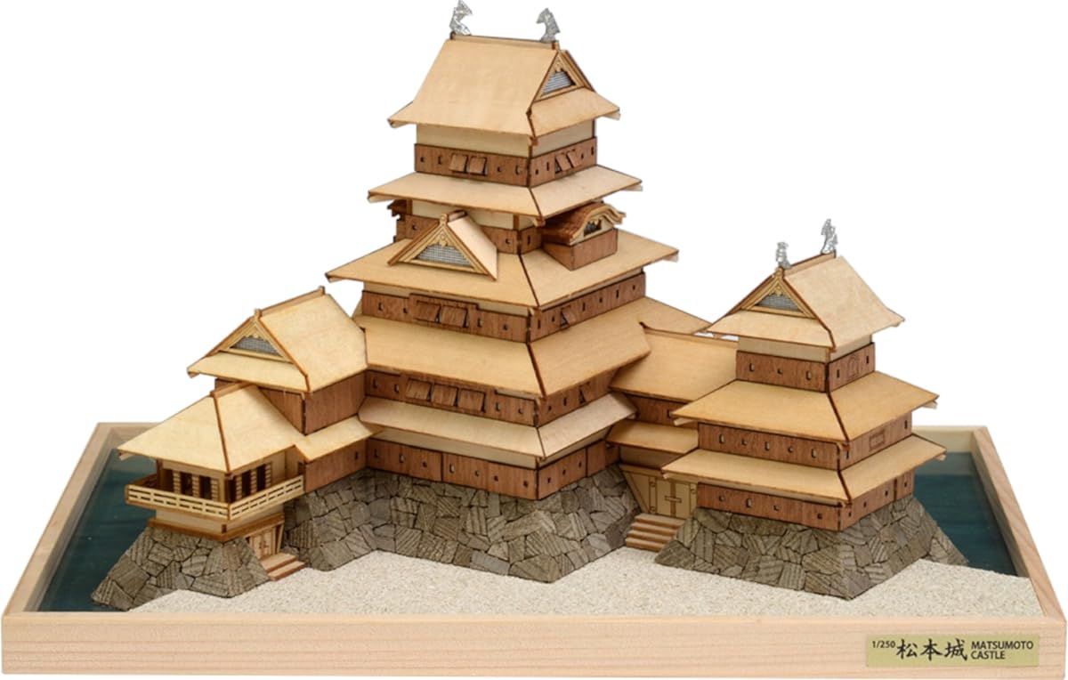 Amazon | ウッディジョー(Woody JOE) 1/250 松本城 木製模型 組み立て