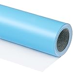 RUSPEPA Sky Blue Wrapping Paper Solid Color- Mini Roll - for Christmas, Wedding, Birthday, Shower, Congrats, and Holiday - 17 Inches X 32.8 Feet