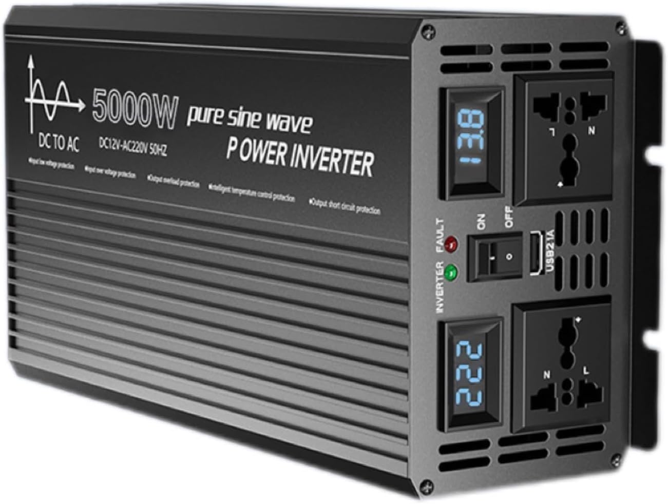 Amazon.com: 3000W/4000W/5000W/6000W Pure Sine Wave Power Inverter with ...