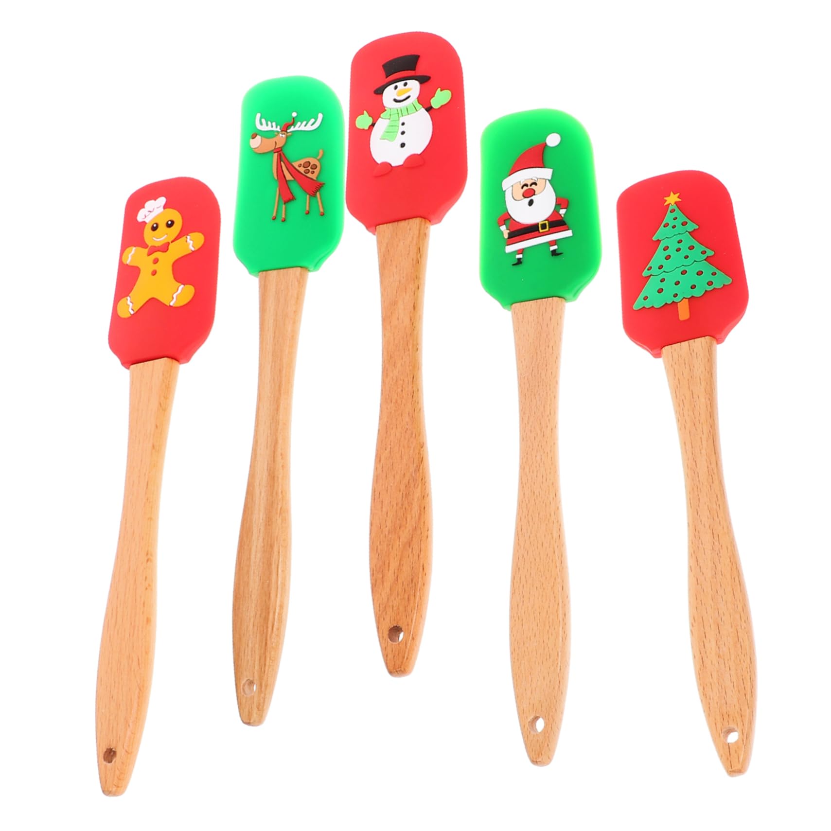 5pièces Spatules Ergonomiques De Outils De Pâtisserie Accessoires De Cuisine Pour Gâteaux Et Desserts