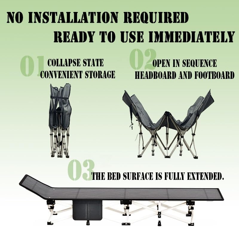 Lit de camp pliable confortable : la solution anti-mal de dos pour lit d'appoint