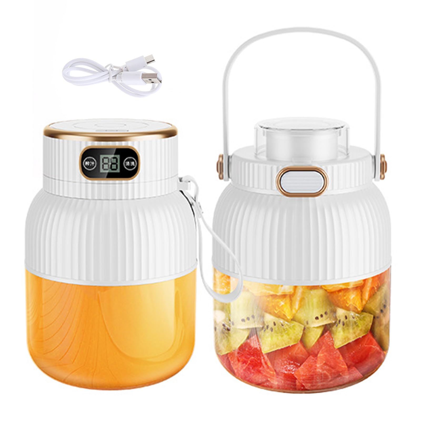 CRFFZ 600ml Electric Blenders USB Rechargeable Juicer Household Fruit Juicing Cup Milkshakes Machine Electric Juices Maker