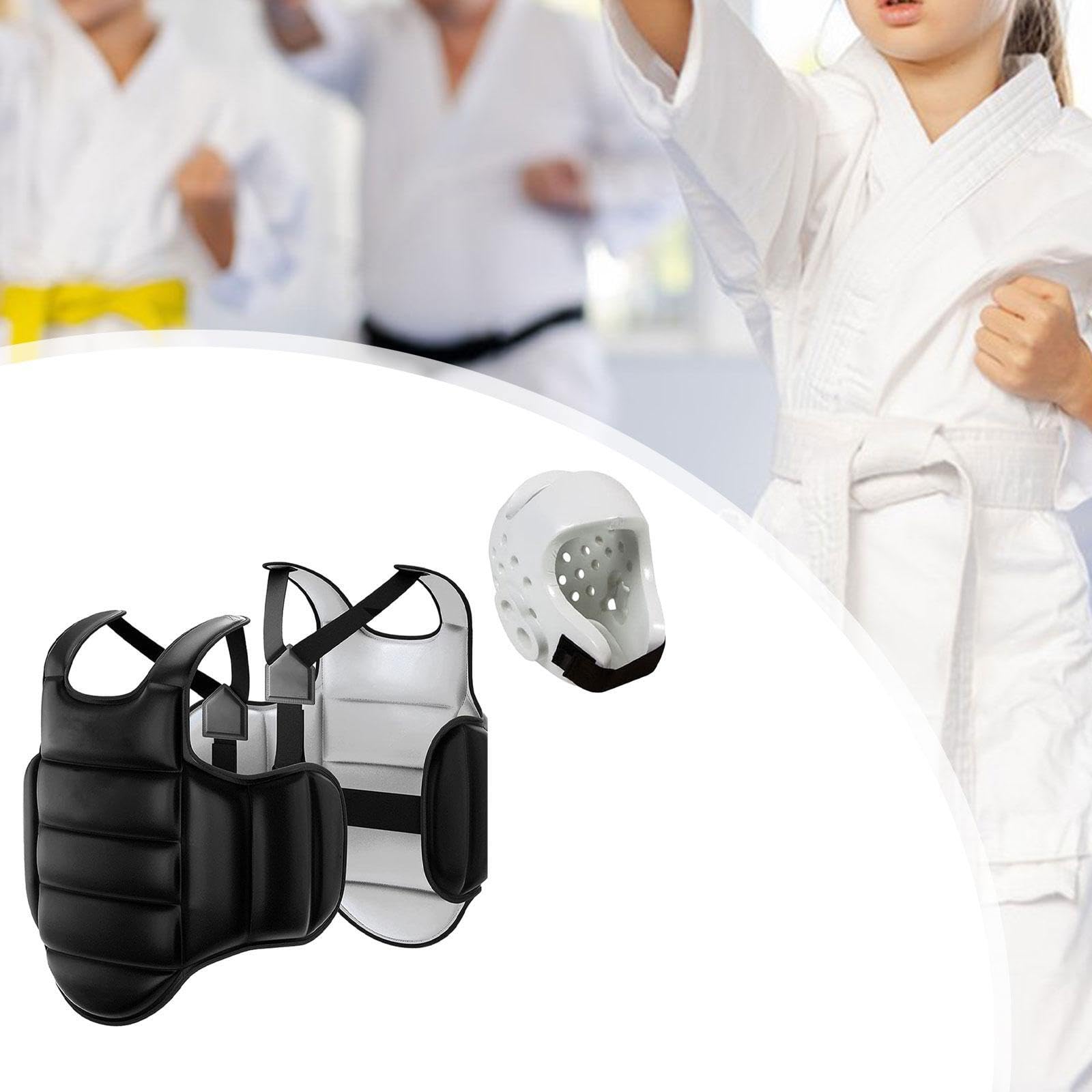 Plastron de karaté équipement léger durable Muay Thai Taekwondo Boxe