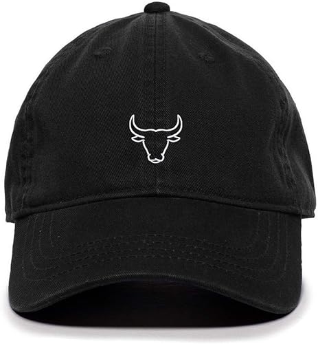 Gorra de béisbol Bull Head bordada de algodón ajustable para papá