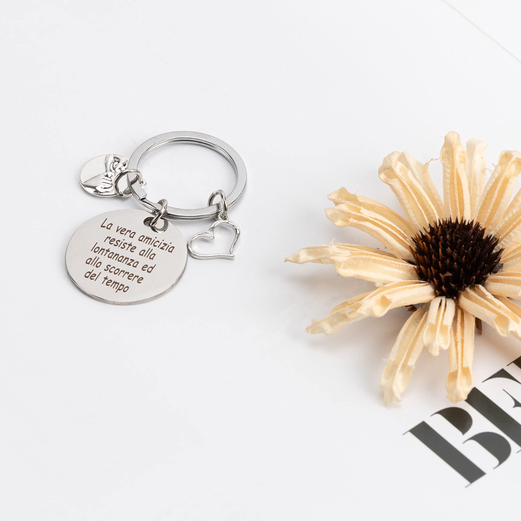 Regalo Amica Compleanno Idee Regalo Originali per Amica Regali Migliore Amica Portachiavi Amicizia Regalo Sorella Compleanno Regalo Amica Speciale - Gli Amici Sono La Famiglia Che Ci Siamo Scelti