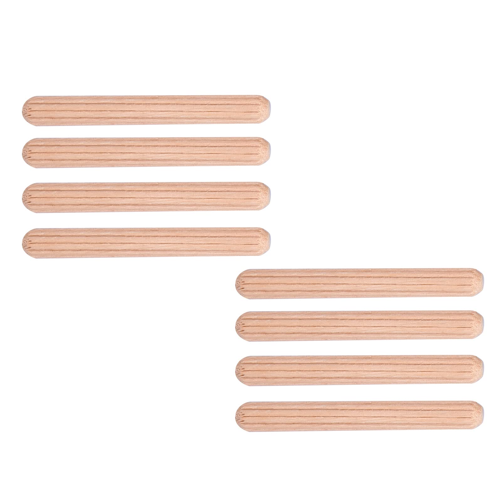6Mm X 50Mm Drewniane Kołki z Drewna 50 szt. Szuflada do Szafki Okrągłe Drewniane Kołki do Kołków do Kołków Rękodzieła (M6 * 50) (M6 * 50 (50 sztuk))