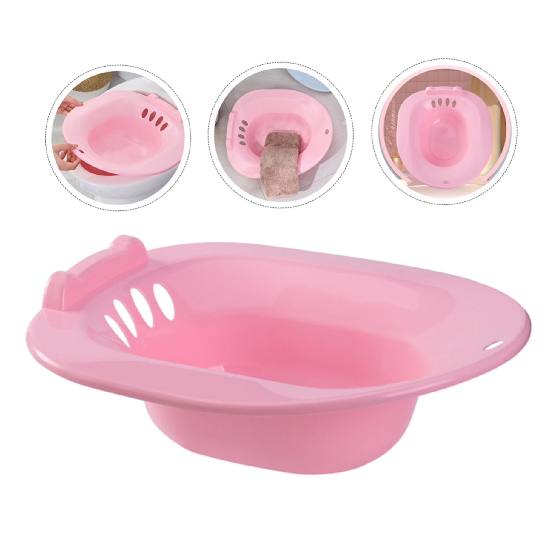 Gcroet 1pc Sitz Bath Portable Bidet Toilet Sage de Toilette Bidet Portable pour Les Toilettes Bidet L'attachement s'adapte aux Toilettes universelles pour Les blessures Post-Partum, Les hémorroïde