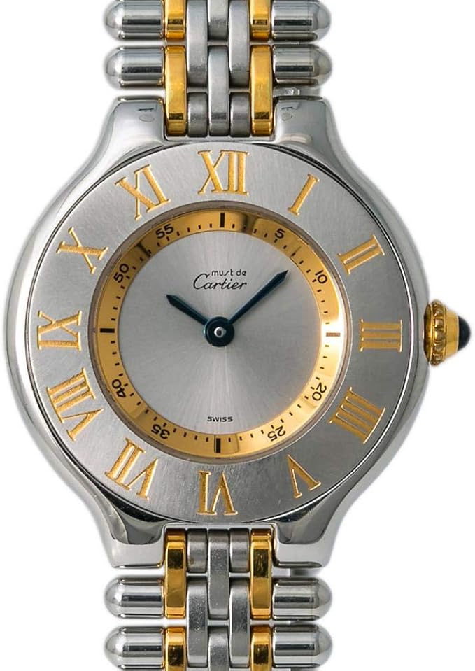 Amazon.com: Cartier Must 21 1340 - Reloj de cuarzo para mujer : Cartier:  Ropa, Zapatos y Joyería