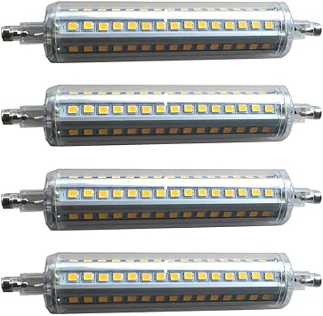 RYTM 4-Pack R7s Led Bulb 135mm 120W Equivalent,12W Double Ended Base J135 Flood Lights R7S Bulb,1000LM Dimmable 360 Degree Beam Angle Recessed LED Light Bulbs Daylight White 6000k