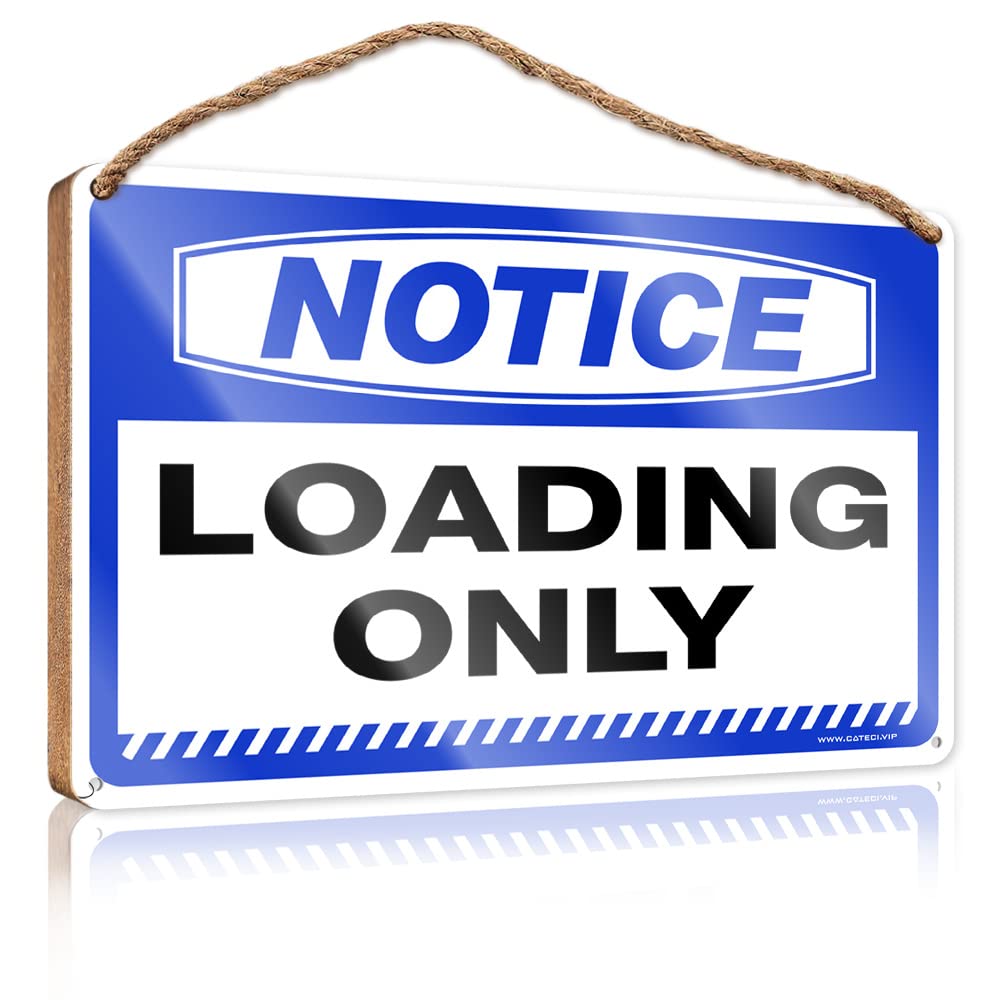 Bruntelo Men's One Color Hanging Wooden Sign Diy Notice Loading Only Wooden Sign Room Accessories For Chill Wood Sign(20X30cm)