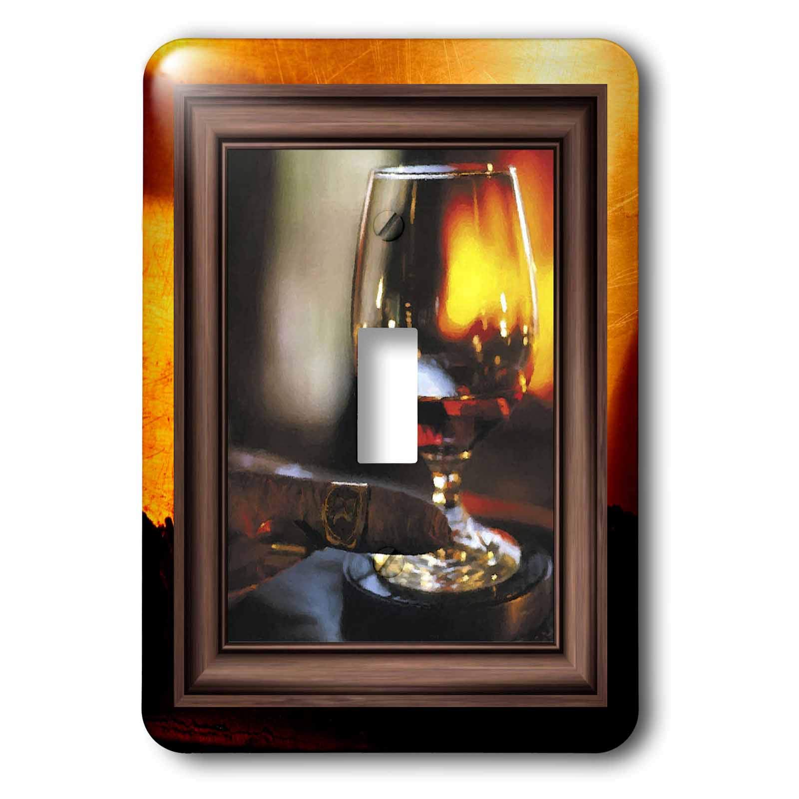 Interrupteur Cognac et cigare cubain pour remplacer un bouton terne