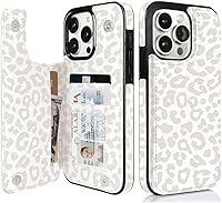 Vista 19 de uCOLOR Funda compatible con iPhone 15 de 6.1 pulgadas con ranura para tarjetero, función atril, doble cierre magnético y bloqueo RFID, funda de 6.1